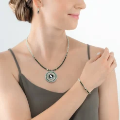 COEUR DE LION Bracelet Amulet Glamorous Green Gold