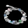 COEUR DE LION Bracelet Geocube® Crystals & Gemstones Blue-Green