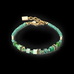 COEUR DE LION Bracelet Mini Cubes Green