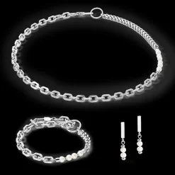 COEUR DE LION Bracelet Shape Shifter Freshwater Pearls Silver