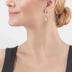 COEUR DE LION Brilliant Square Precious Earrings Multicolour Romantic Pastel