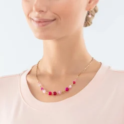COEUR DE LION Candy Spheres Necklace Pink