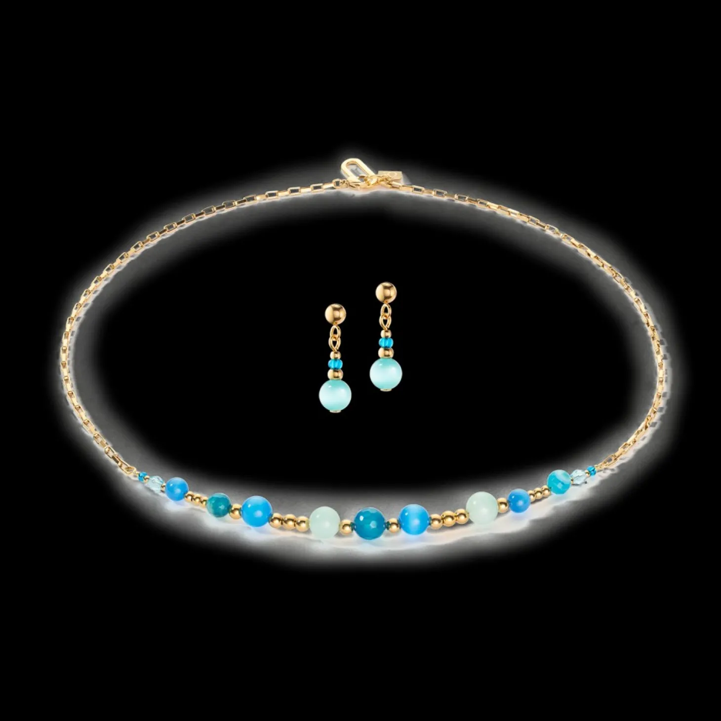 COEUR DE LION Candy Spheres Necklace Turquoise