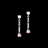 COEUR DE LION Cube Story Minimalistic Sparkling Earrings Multicolour Art Nouveau