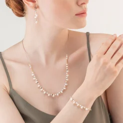 COEUR DE LION Dancing Freshwater Pearls Necklace Bicolor