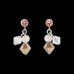 COEUR DE LION Earrings Crystals & Rose Quartz Light Rose