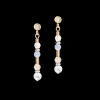COEUR DE LION Earrings Gemstones Sphere Couples Mini Blue-Gold