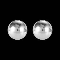 COEUR DE LION Earrings Stainless Steel Ball Large Silver