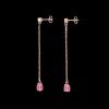 COEUR DE LION Earrings Stainless Steel Rose Gold & Crystals Rose