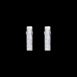 COEUR DE LION Earrings Stainless Steel Rose Gold & Crystals Pave Crystal