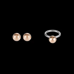 COEUR DE LION Earrings Stainless Steel Ball Large Rose Gold