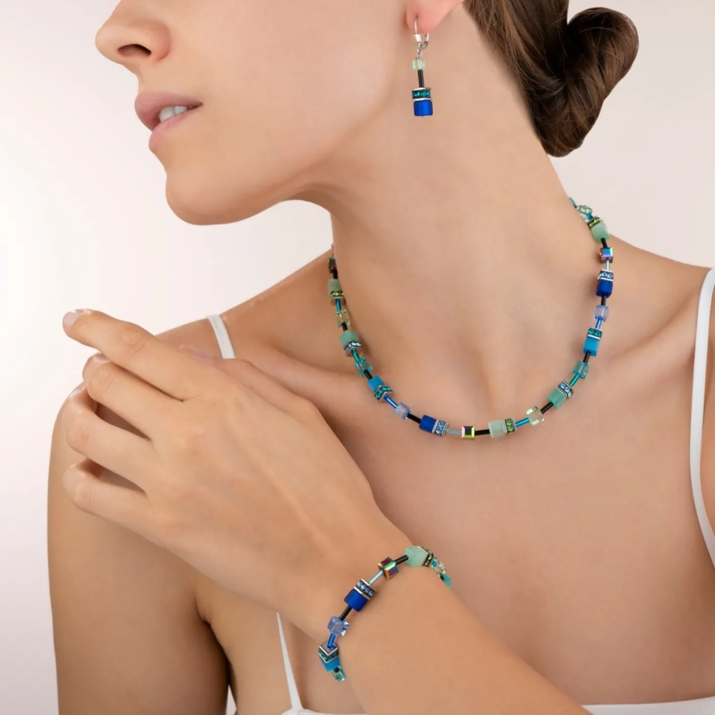 COEUR DE LION Geocube® Bracelet Blue-Green