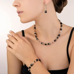COEUR DE LION Geocube® Bracelet Onyx Black-Rose Gold