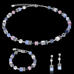 COEUR DE LION Geocube® Earrings Blue-Rose