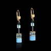 COEUR DE LION Geocube® Earrings Multicolour Rainbow Gold