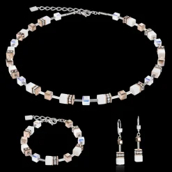 COEUR DE LION Geocube® Earrings White