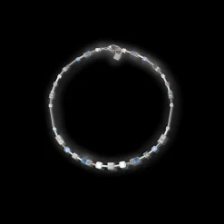 COEUR DE LION Geocube® Fusion Chain Necklace Silver Blue