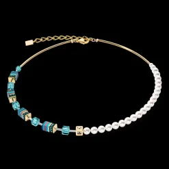 COEUR DE LION Geocube® Fusion Festive Necklace Turquoise