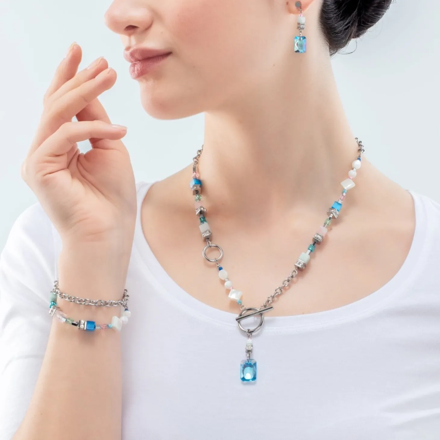 COEUR DE LION Geocube® Fusion Necklace Morning Dew