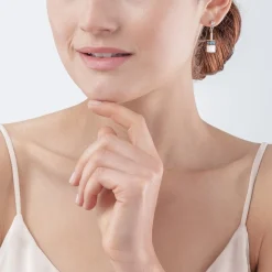 COEUR DE LION Geocube® Iconic Monochrome Earrings Aqua