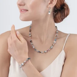 COEUR DE LION Geocube® Iconic Monochrome Necklace Aqua
