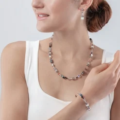 COEUR DE LION Geocube® Iconic Monochrome Necklace Peach