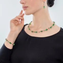 COEUR DE LION Geocube® Iconic Monochrome Necklace Green
