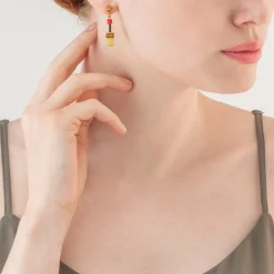 COEUR DE LION Geocube® Iconic Multicolour Indian Summer Earrings