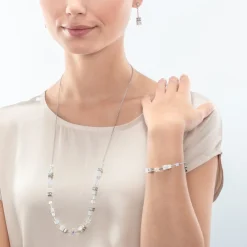 COEUR DE LION Geocube® Iconic Nature Chain Necklace White