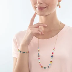 COEUR DE LION Geocube® Iconic Nature Chain Necklace Dopamine