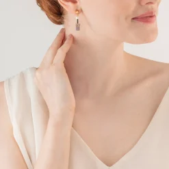COEUR DE LION Geocube® Iconic Precious Earrings Brown