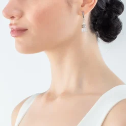 COEUR DE LION Geocube® Precious Fusion Pearls Earrings White