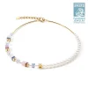 COEUR DE LION Geocube® Precious Fusion Pearls Necklace Multicolour Pastel