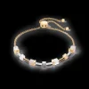 COEUR DE LION Geocube® Precious Slider Closure Bracelet Gold Grey