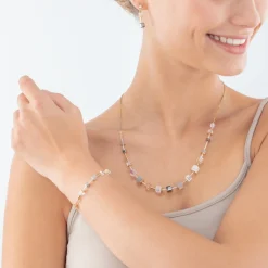 COEUR DE LION Geocube® Precious Slider Closure Bracelet Gold Grey