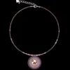 COEUR DE LION Necklace Amulet Small Crystals & Lepidolite Amethyste