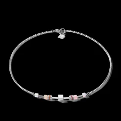 COEUR DE LION Necklace Geocube® Multitask 4-In-1 Summer Multi Pastel-Silver
