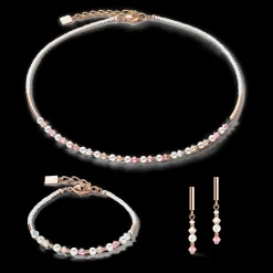 COEUR DE LION Princess Pearls Earrings Rose Gold Light Rose