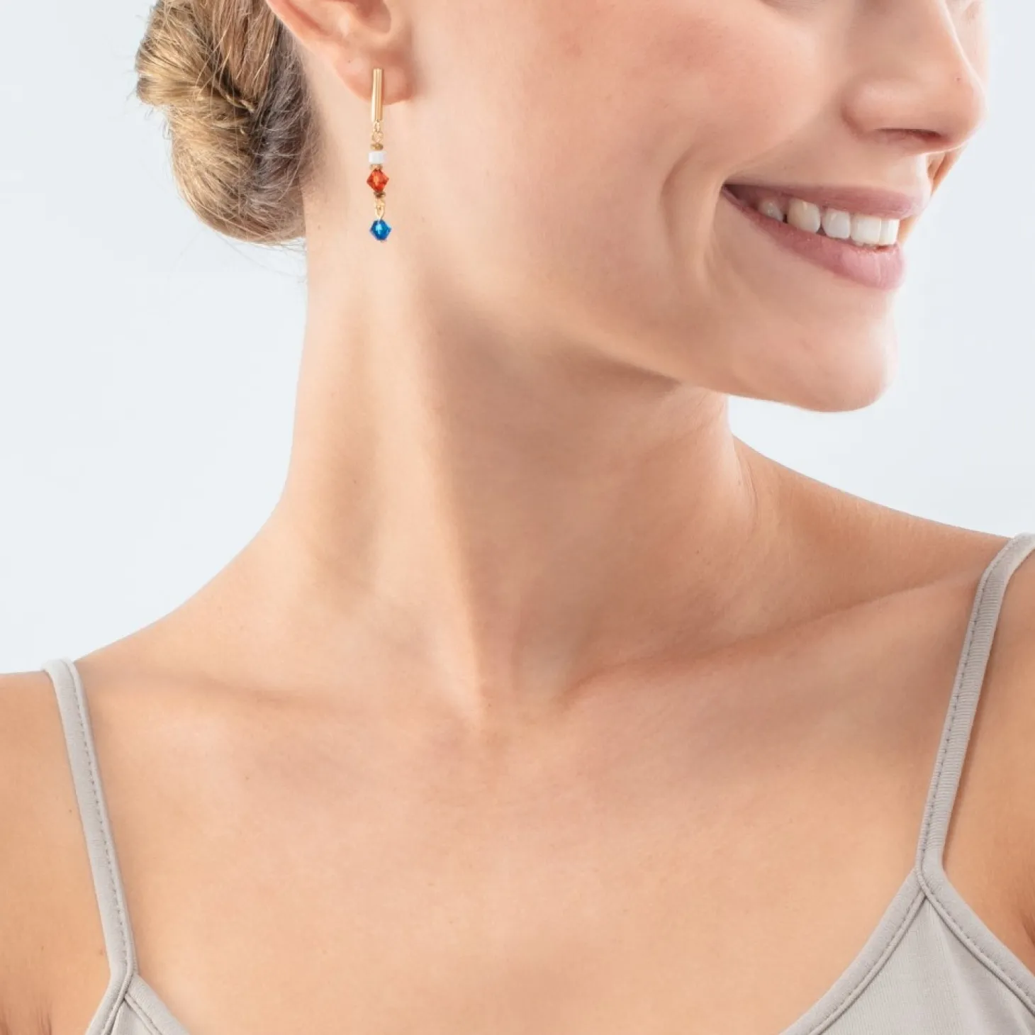 COEUR DE LION Princess Shape Mix Earrings Dopamine