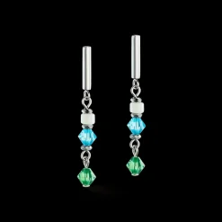 COEUR DE LION Princess Shape Mix Earrings Mint Green
