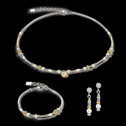 COEUR DE LION Sparkling Dot Earrings Gold Silver