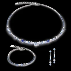 COEUR DE LION Sparkling Dot Gemstone Earrings Blue