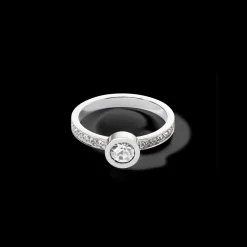 COEUR DE LION Sparkling Dots Ring Silver Crystal