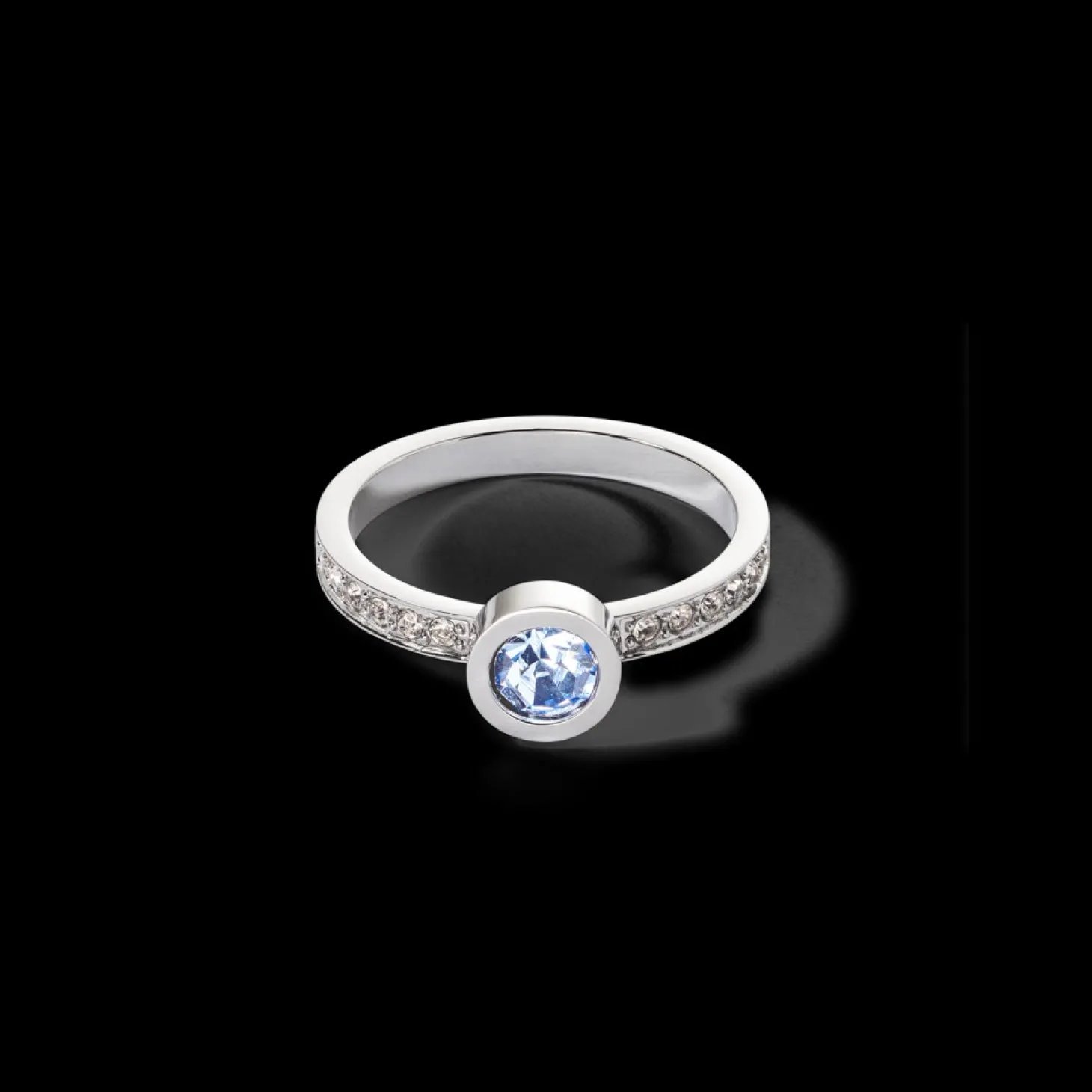 COEUR DE LION Sparkling Dots Ring Silver Light Blue