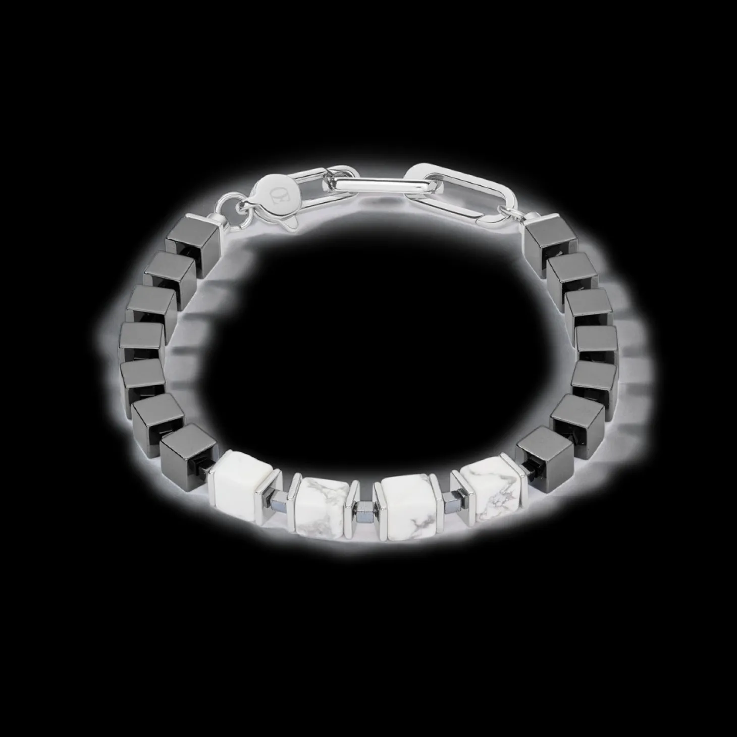 COEUR DE LION Unisex Bracelet Precious Cubes White