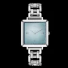 COEUR DE LION Watch Iconic Cube Ocean Cyan Statement Silver