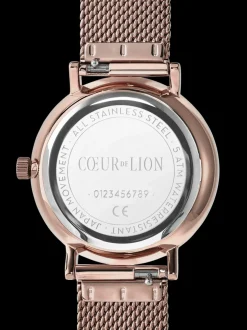 COEUR DE LION Watch Round Champagne Sunray Milanese Stainless Steel Champagne